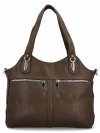 Torebka Damska typu Shopper Bag firmy Herisson Ciemno Ziemista