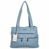 Torebka Damska typu Shopper Bag firmy Hernan Błękitna
