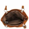 Torebka Damska Shopper Bag XL firmy Hernan Beżowa/Ruda
