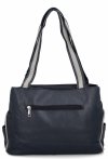 Dwukomorowa Torebka Damska Shopper Bag firmy Hernan Granatowa/Biała