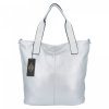Duże Torebki Damskie Shopper Bag XXL firmy Hernan Srebrna