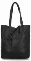 Torebka Damska typu Shopper Bag z Kosmetyczką firmy Herisson Czarna