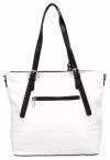Uniwersalna Torebka Damska Shopper Bag XL firmy Hernan Biała/Czarna