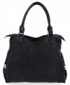 Duża Torebka Damska Shopper Bag XXL firmy Hernan Czarna