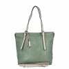 Uniwersalna Torebka Damska Shopper Bag XL firmy Hernan Jasno Zielona/Beżowa
