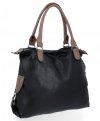 Duża Torebka Damska Shopper Bag XXL firmy Hernan Czarna/Ziemista