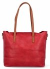 Duża Torebka Shopper Bag XL z Kosmetyczką firmy Herisson Czerwona