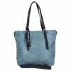 Uniwersalna Torebka Damska Shopper Bag XL firmy Hernan Jasno Niebieska/Granatowa