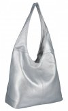 Uniwersalna Torebka Damska Shopper Bag firmy Hernan Srebrna