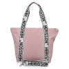 Modna Torebka Shopper Bag XL firmy Herisson Pudrowy Róż