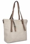 Uniwersalna Torebka Damska Shopper Bag XL firmy Hernan Beżowa/Ziemista