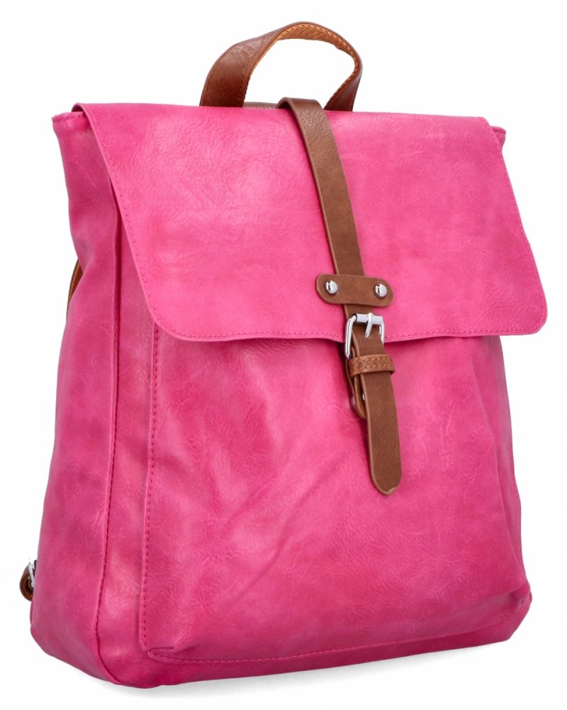 Plecak Damski w Stylu Vintage firmy Herisson Fuksjowy