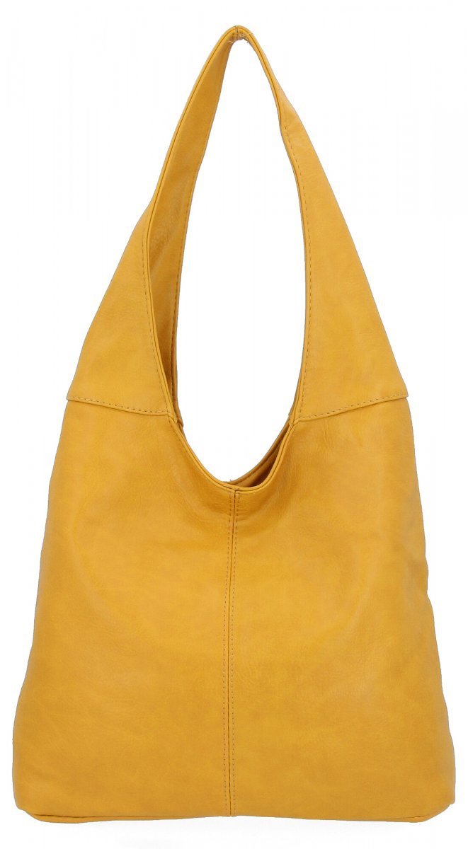 Uniwersalna Torebka Damska Shopper Bag firmy Hernan Żółta