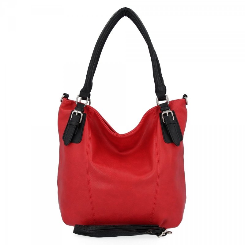Torebka Damska Shopper Bag XL firmy Hernan Czerwona