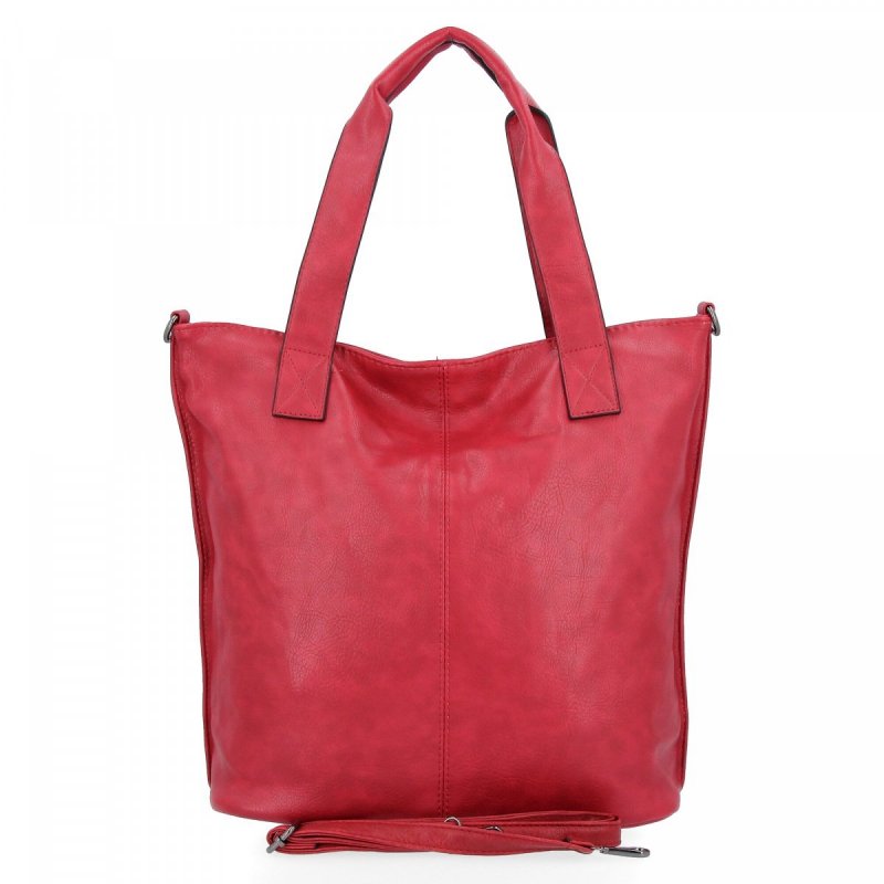 Duże Torebki Damskie Shopper Bag XXL firmy Hernan Bordowa