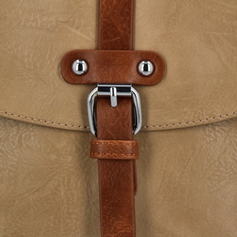 Plecak Damski w Stylu Vintage firmy Herisson Ciemno Beżowy