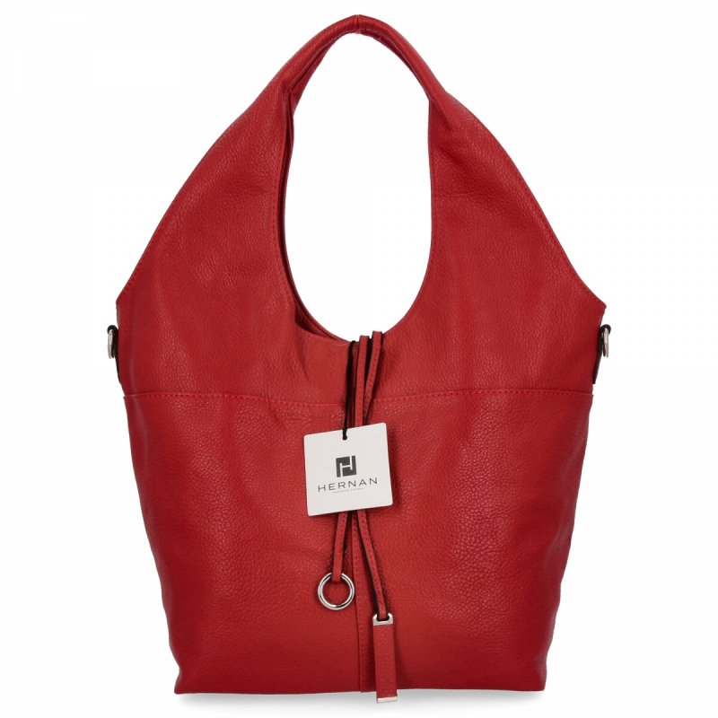 Torebka Damska Na Co Dzień Shopper Bag firmy Hernan  Czerwona