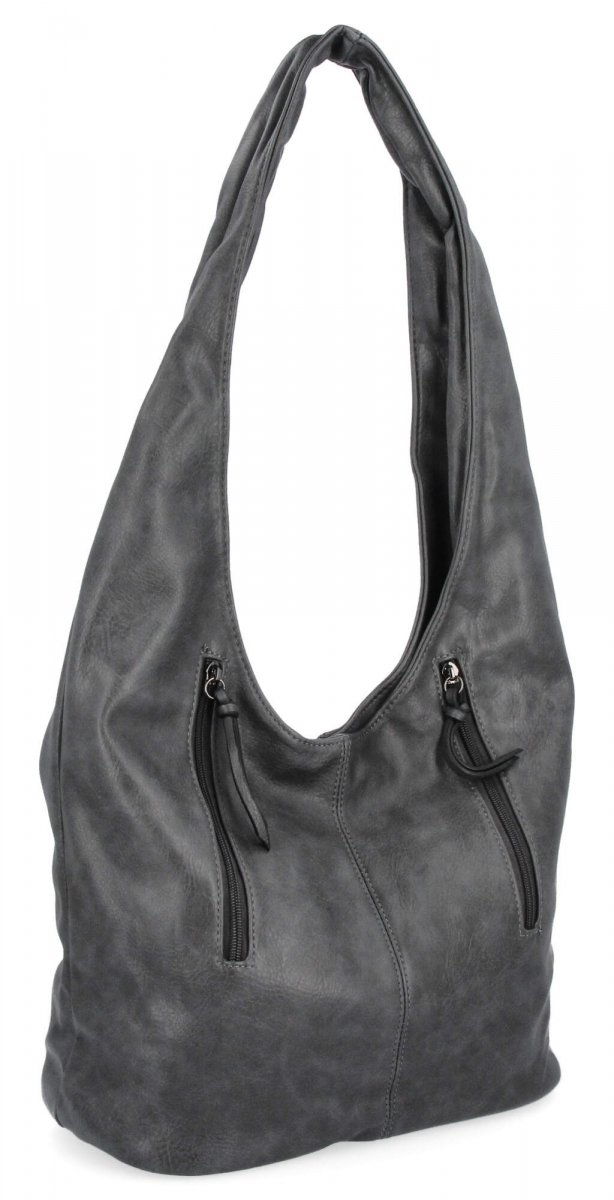 Torebka Damska typu Shopper Bag firmy Hernan Szara