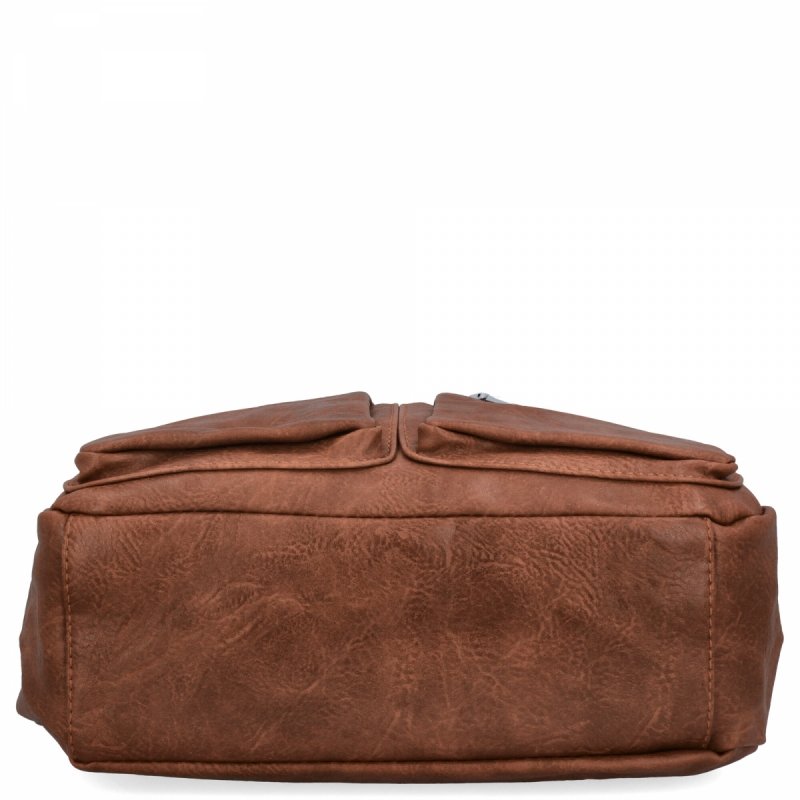 Miejska Torebka Damska Listonoszka firmy Herisson Brązowa