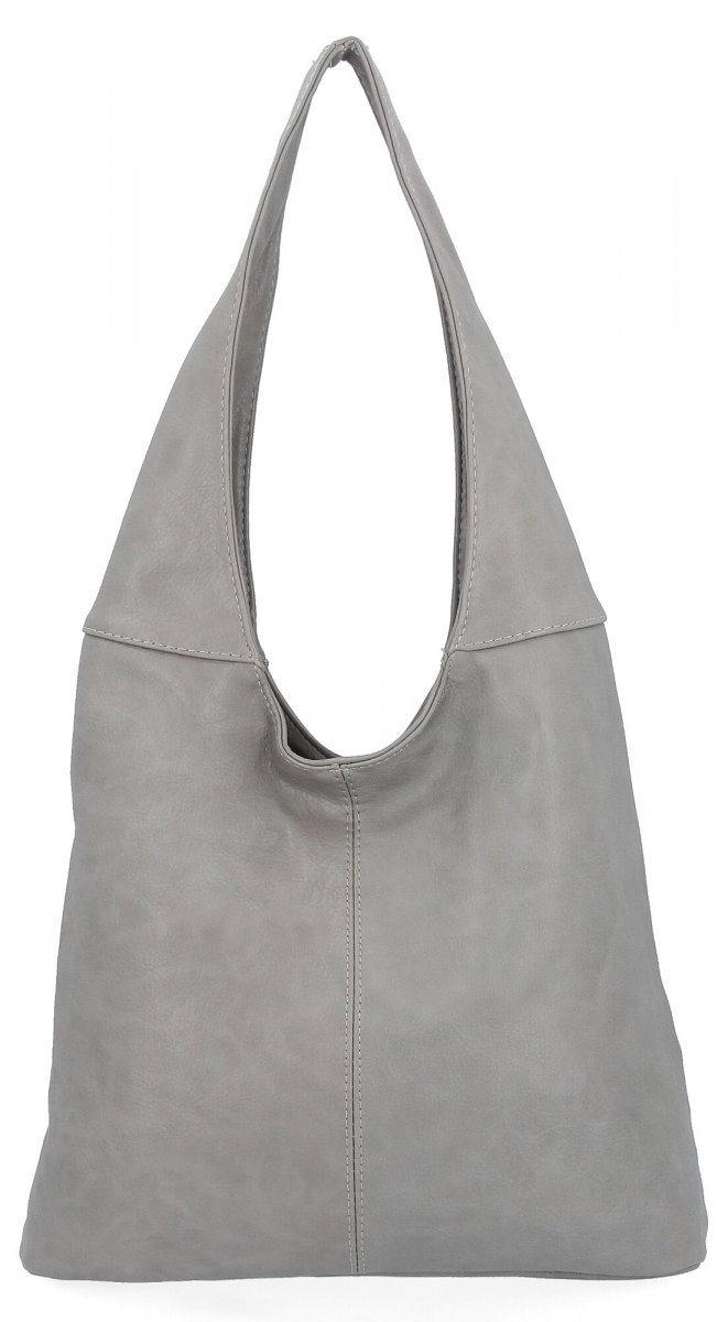 Uniwersalna Torebka Damska Shopper Bag firmy Hernan Jasno Szara