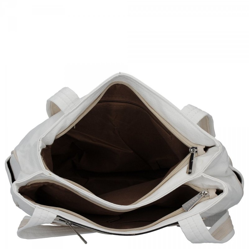 Torebka Shopper Bag firmy Hernan Biała