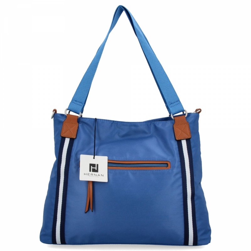 Torebka Damska typu Shopper Bag firmy Hernan Niebieska