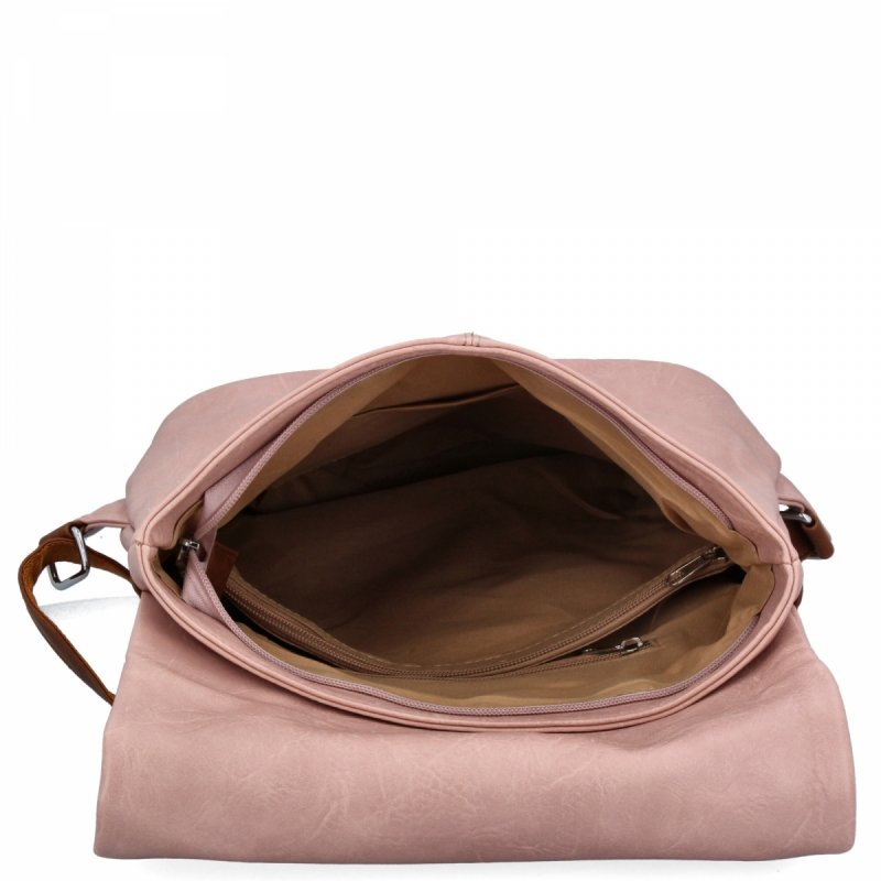 Plecak Damski Vintage firmy Herisson Pudrowy Róż