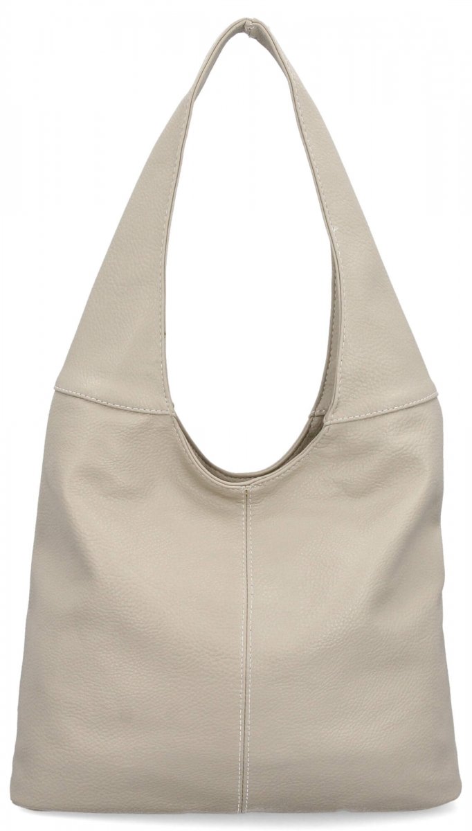 Uniwersalna Torebka Damska Shopper Bag firmy Hernan Beżowa