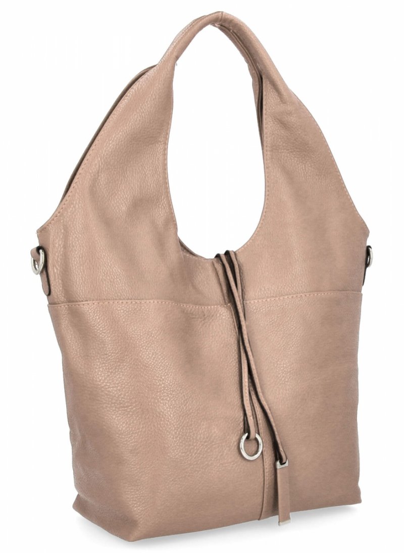 Torebka Damska Na Co Dzień Shopper Bag firmy Hernan Pudrowy Róż