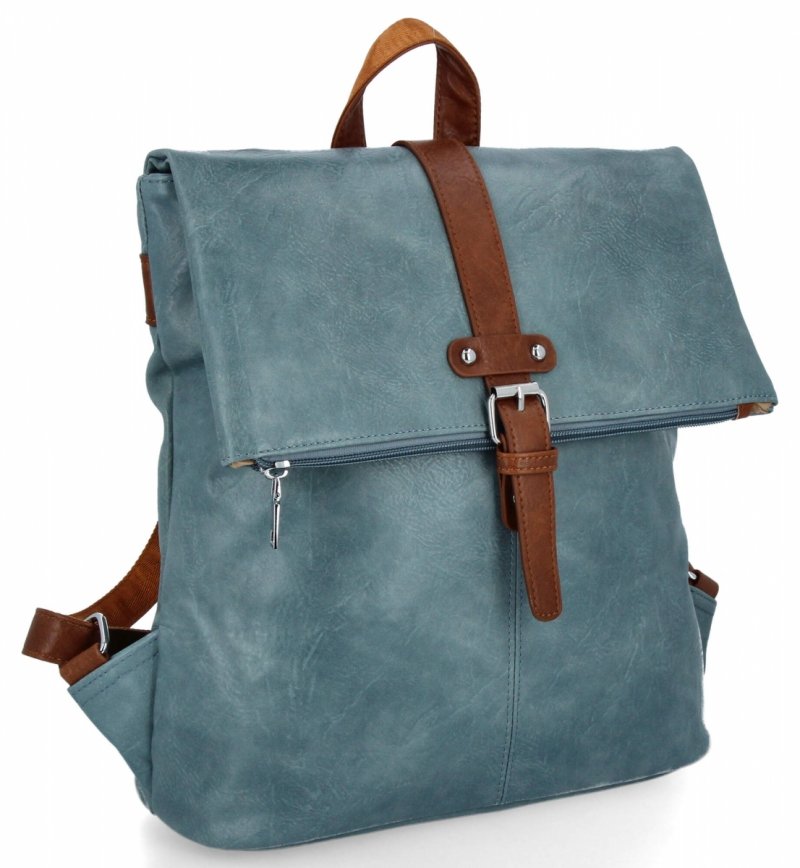 Plecak Damski Vintage firmy Herisson Błękitny