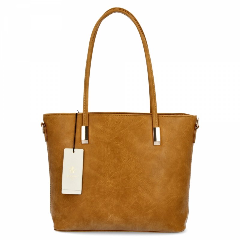 Elegancka Torebka Damska rozmiar M firmy Herisson Jasno Ruda