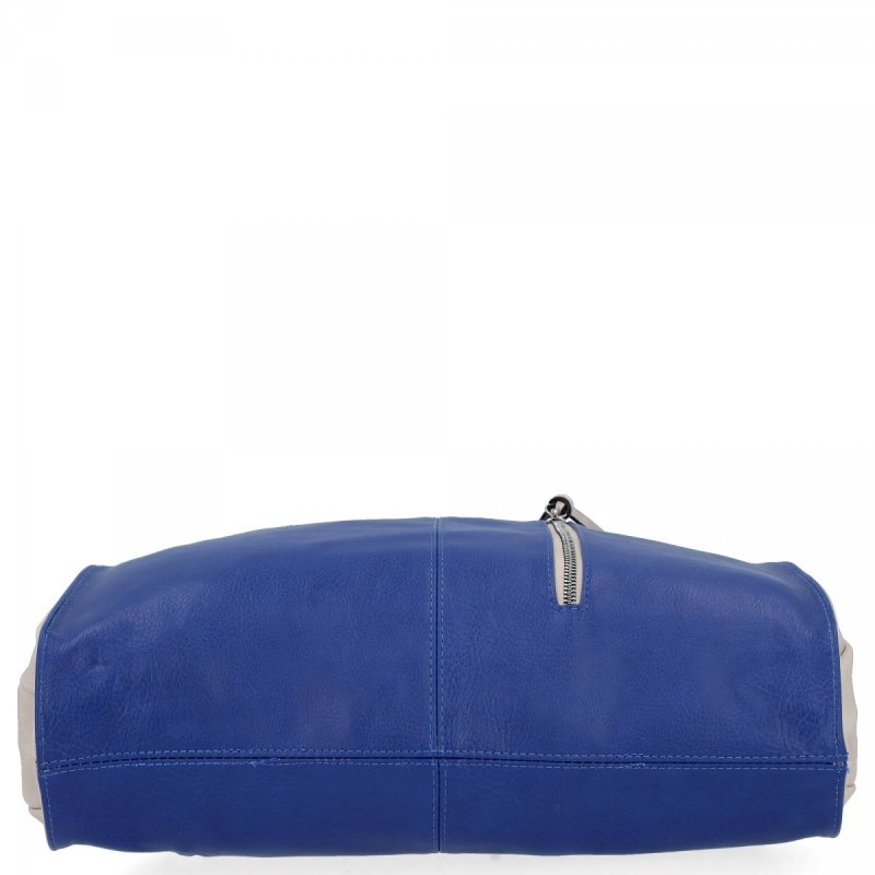 Uniwersalne Torebki Damskie Shopper XL firmy Hernan Kobaltowa