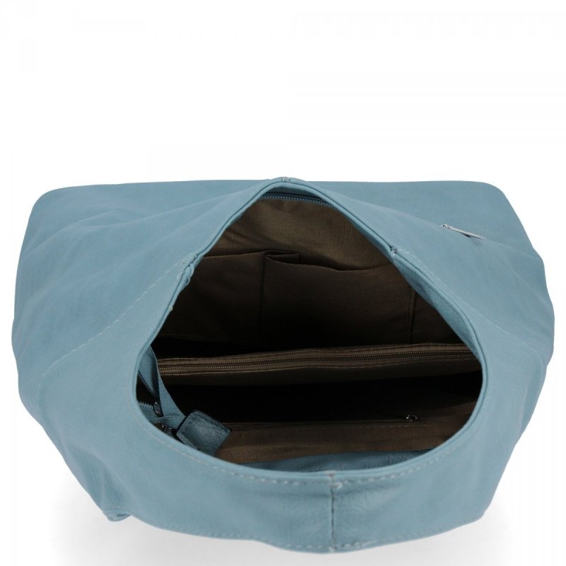 Uniwersalna Torebka Damska Shopper Bag firmy Hernan Błękitna