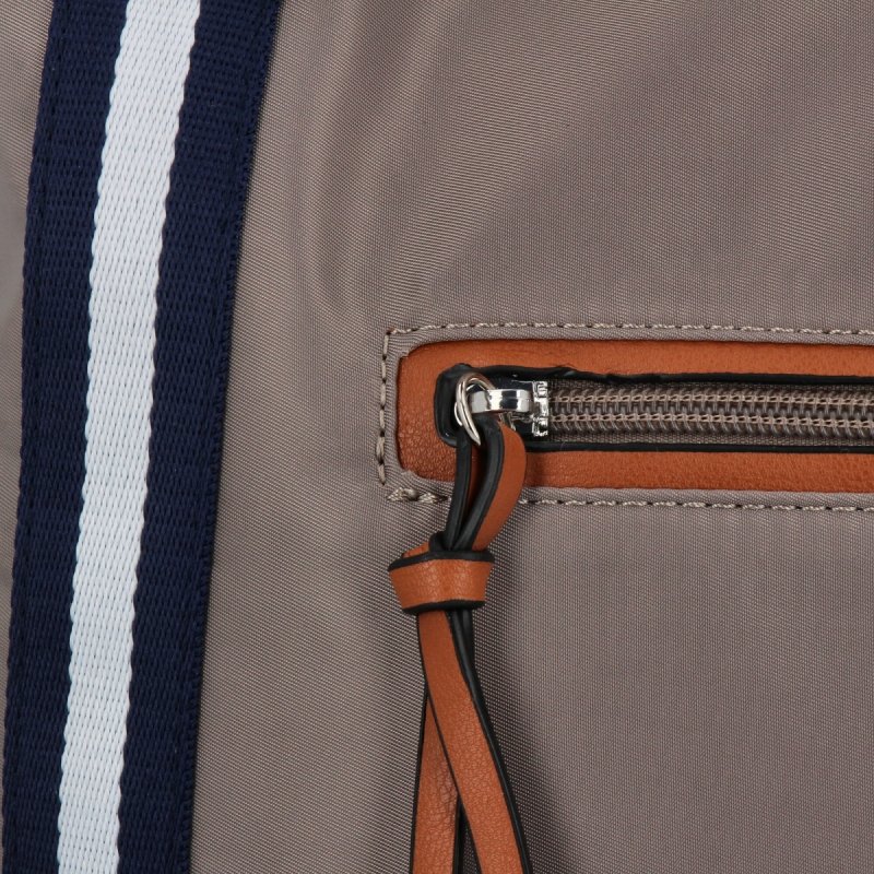 Torebka Damska typu Shopper Bag firmy Hernan Ciemno Beżowa