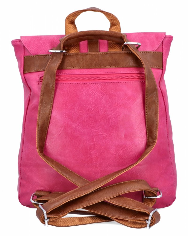 Plecak Damski w Stylu Vintage firmy Herisson Fuksjowy