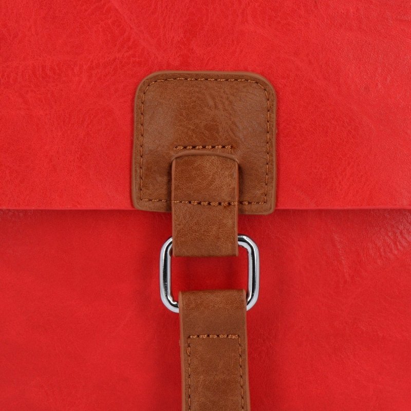 Plecaczek Damski w stylu Vintage firmy Herisson Czerwony