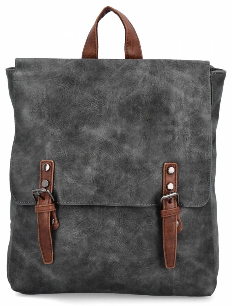 Modny Plecak Damski Vintage firmy Herisson Szary