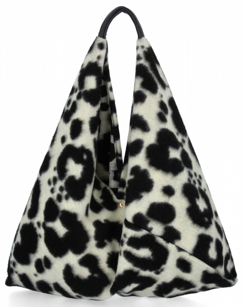 Modna Torebka Shopper Bag we Wzory Multikolor