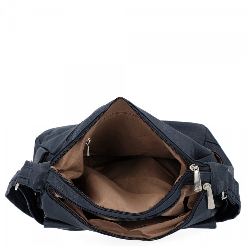 Torebka Damska Listonoszka 2 Komory firmy Hernan Granatowa