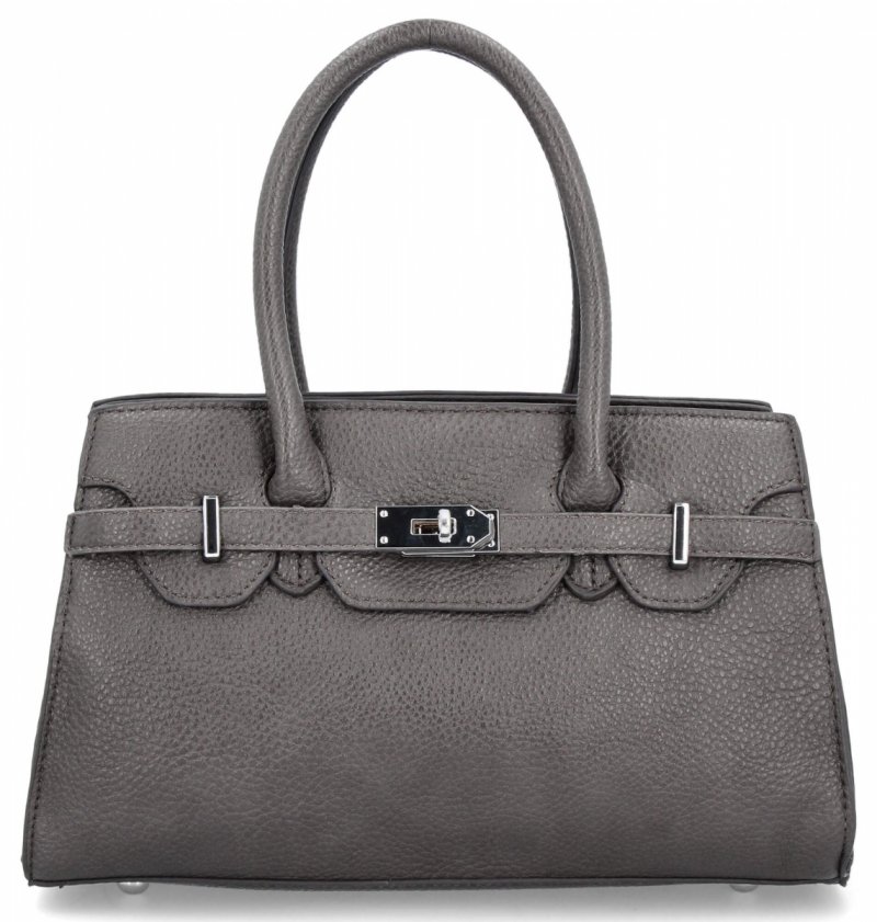Elegancka Torebka Damska Kuferek firmy Herisson Szara