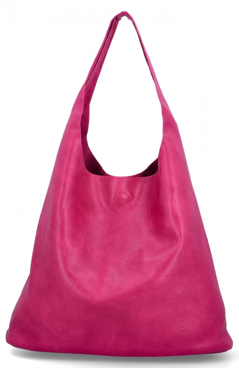 Duża Torebka Damska XL Shopper Bag z Kosmetyczką firmy Herisson Różowa