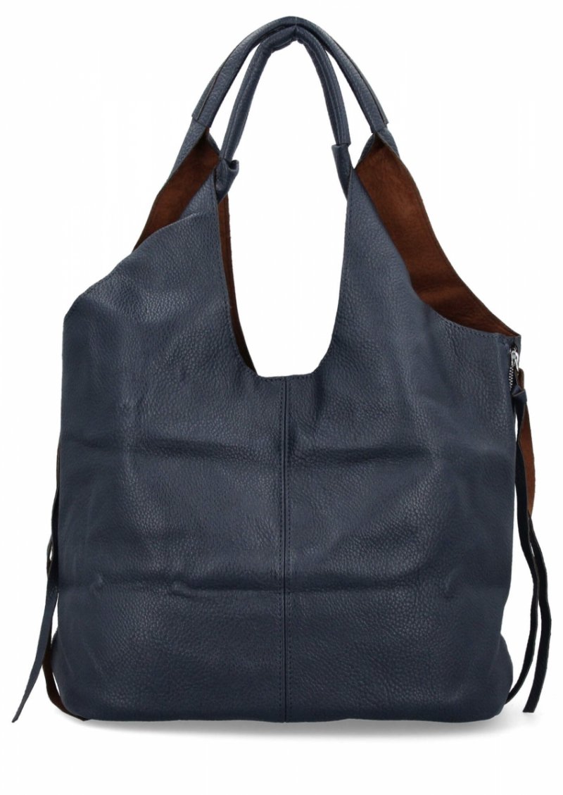 Torebka Damska Shopper Bag z Kosmetyczką firmy Herisson Granatowa