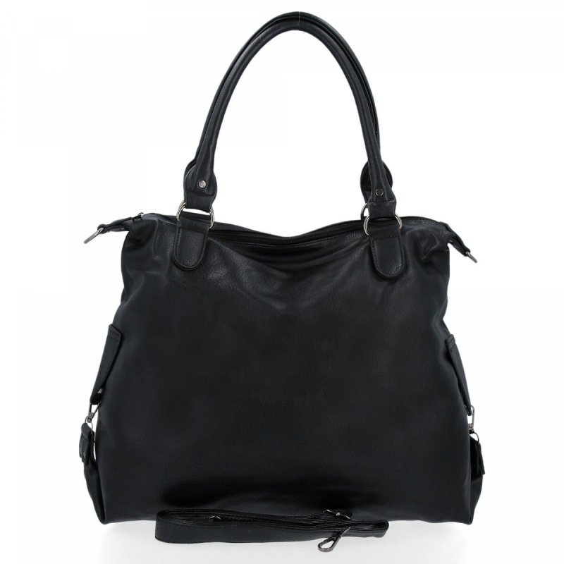 Duża Torebka Damska Shopper Bag XXL firmy Hernan Czarna
