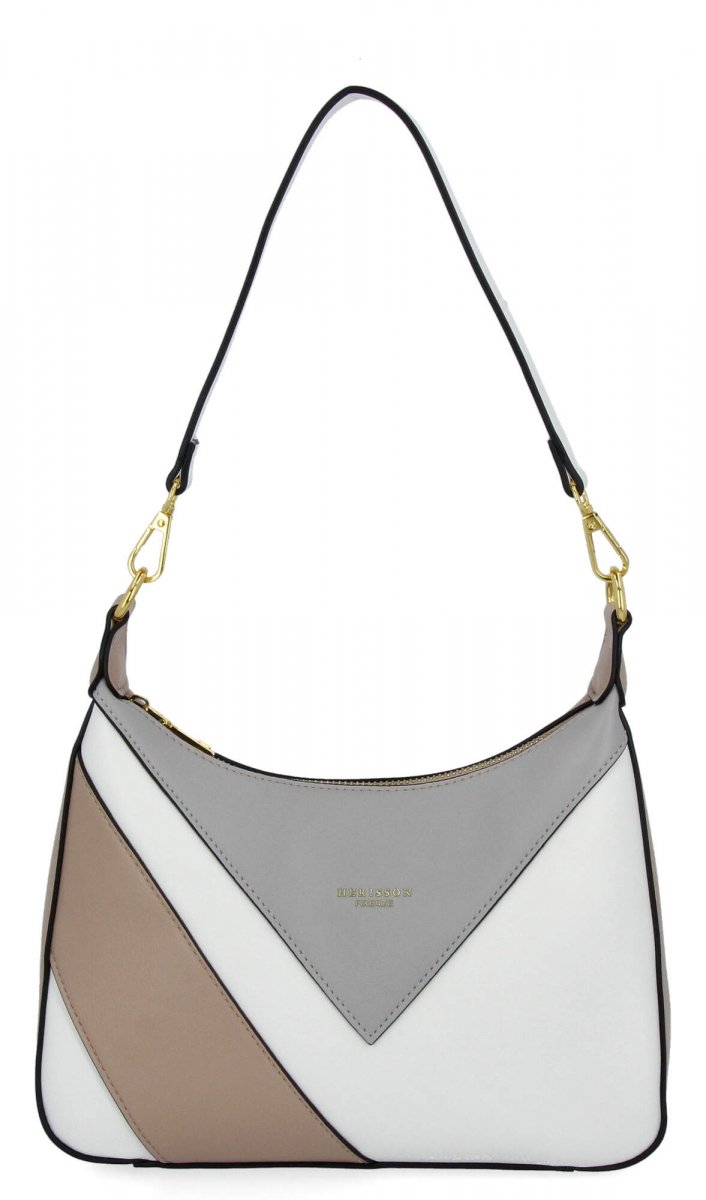 Stylowa Torebka Damska Na Ramię firmy Herisson  Ciemno Beżowa