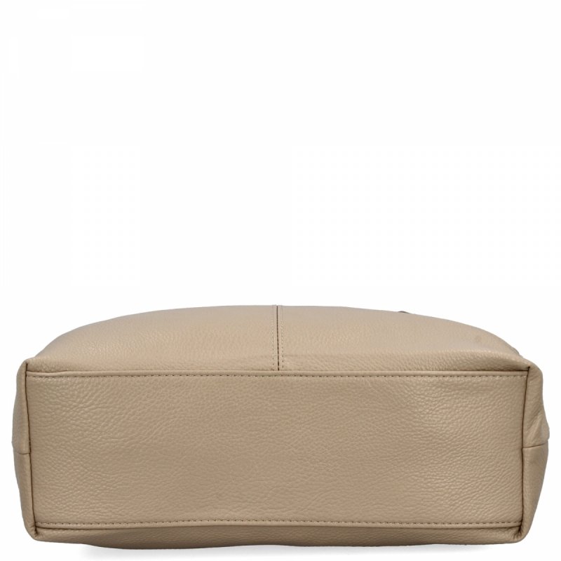 Torebka Damska Shopper Bag XL firmy Hernan Ciemno Beżowa/Ziemista