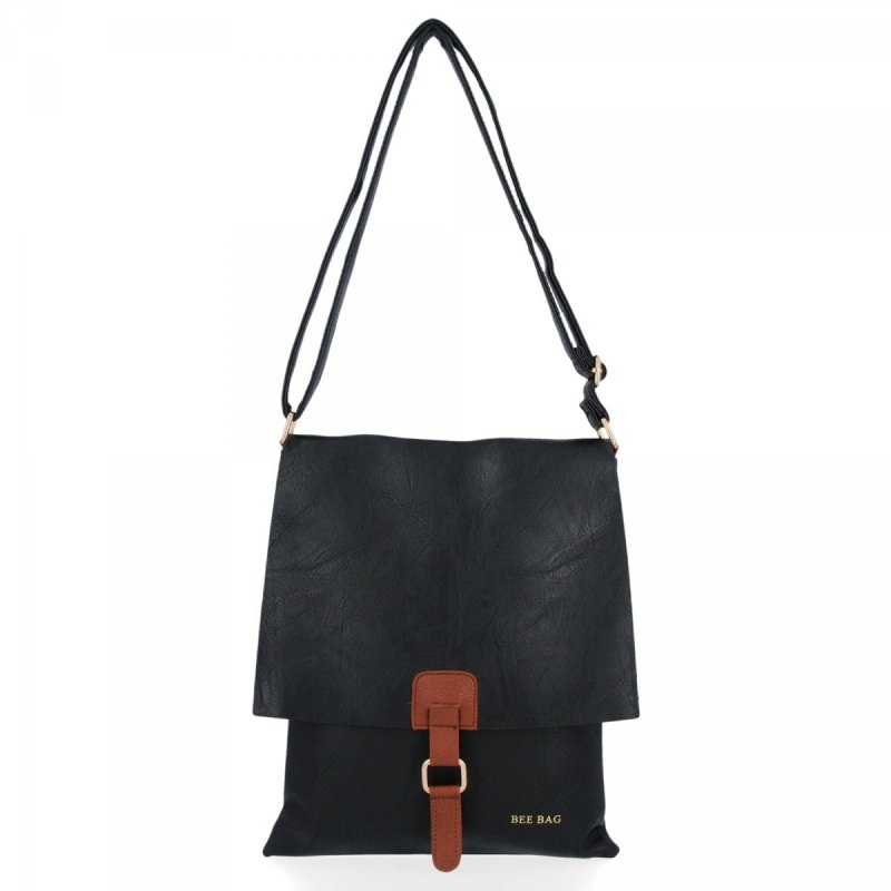 BEE BAG Torebka Damska Listonoszka Napoli Czarna