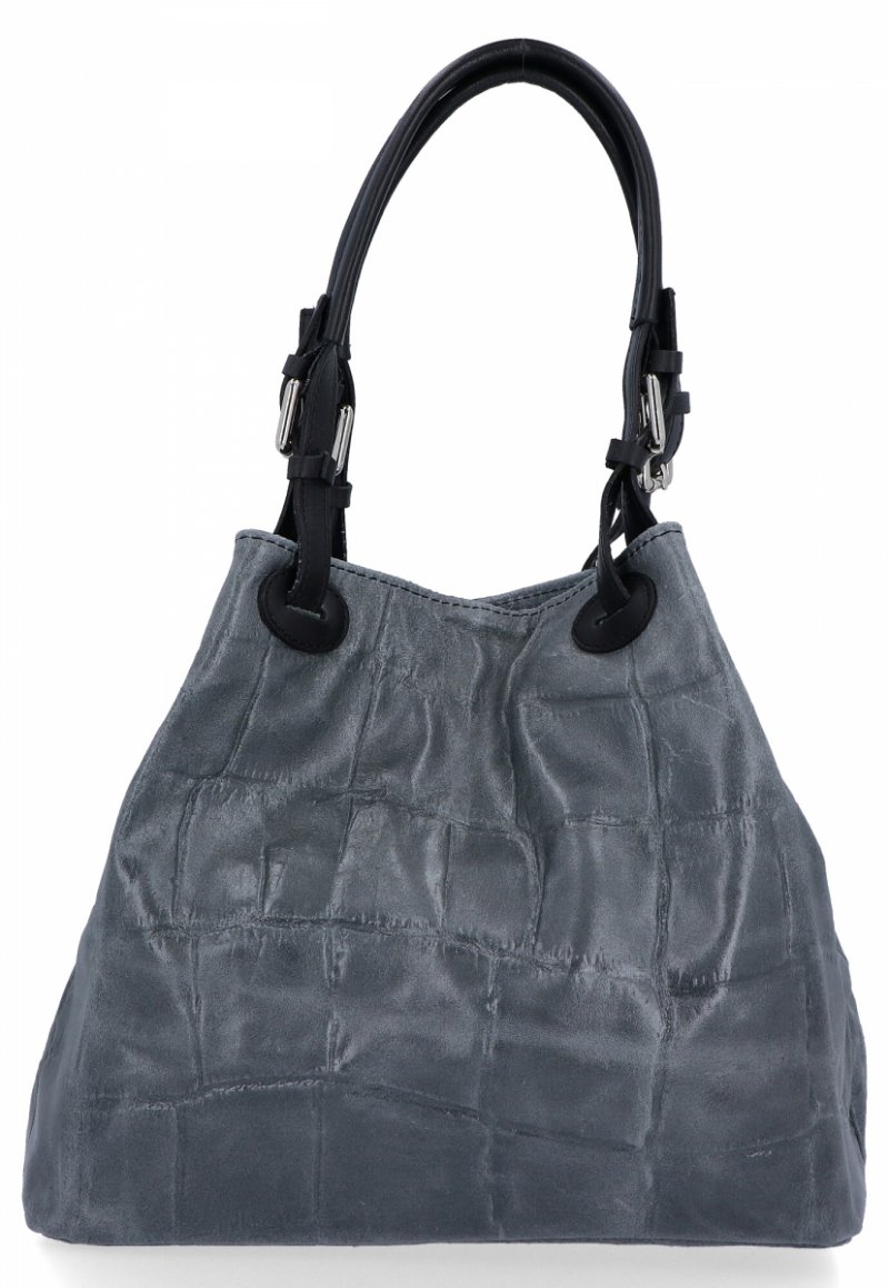 Torebka Skórzana Shopper Bag VITTORIA GOTTI Indygo