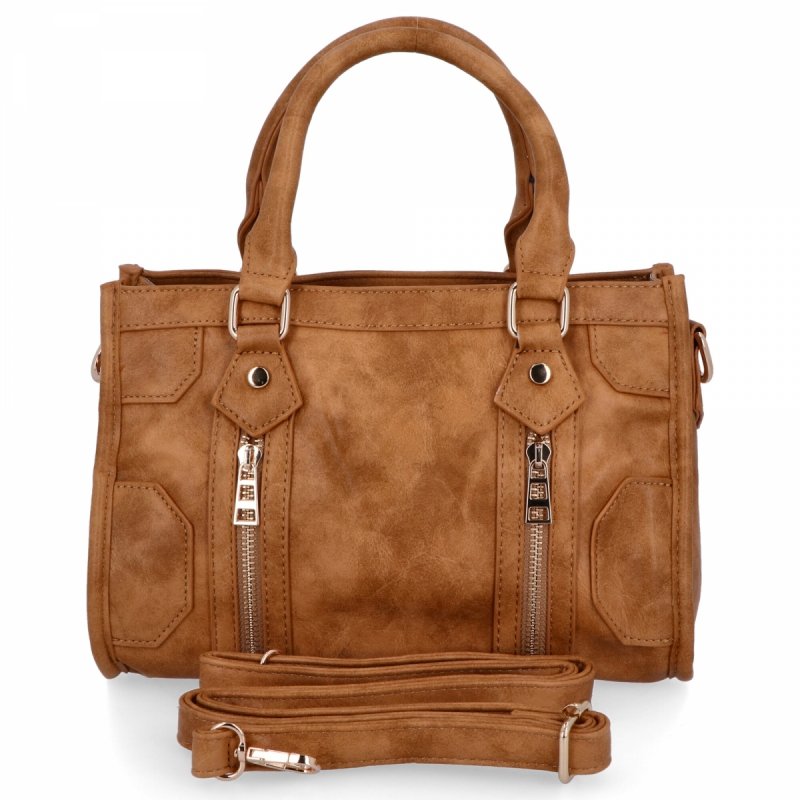 Torebka Damska w Stylu Vintage firmy Herisson Jasno Ruda