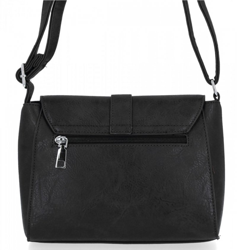BEE BAG Torebka Damska Listonoszka Maria Czarna