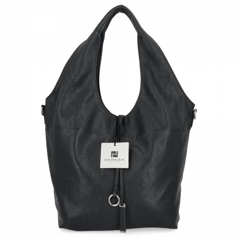 Torebka Damska Na Co Dzień Shopper Bag firmy Hernan Czarna